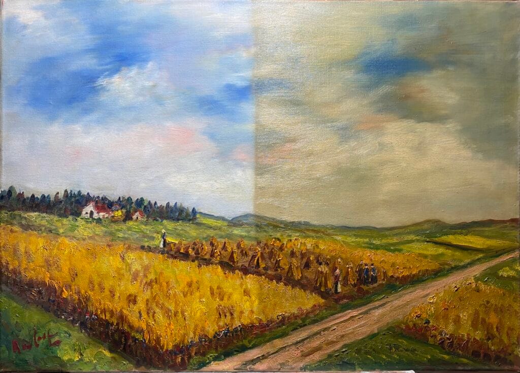 Gerestaureerd schilderij